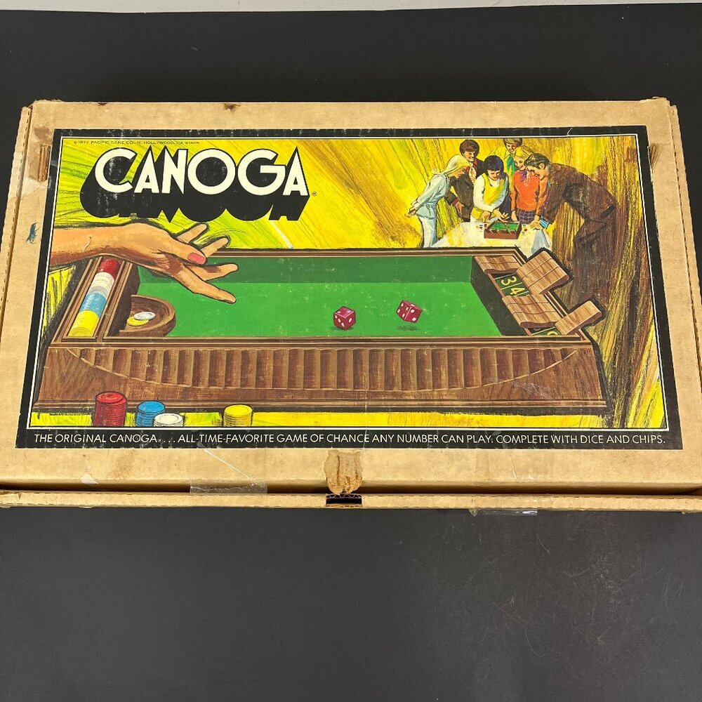 Vintage Canoga Game, in original box w/original instructions, 1972